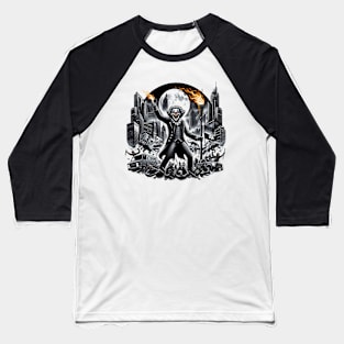 Malevolent Clown Riot Baseball T-Shirt